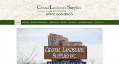 Desktop Screenshot of crystallandscapesupplies.com